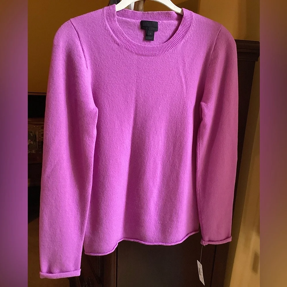 NWT J.CREW 100%Cashmere Sweater. M - Picture 7 of 14